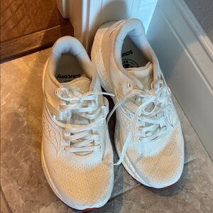 Saucony Cream Athletic Sneakers